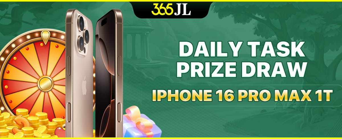 Daily Task Prize Draw: iPhone 16 Pro Max promotion banner